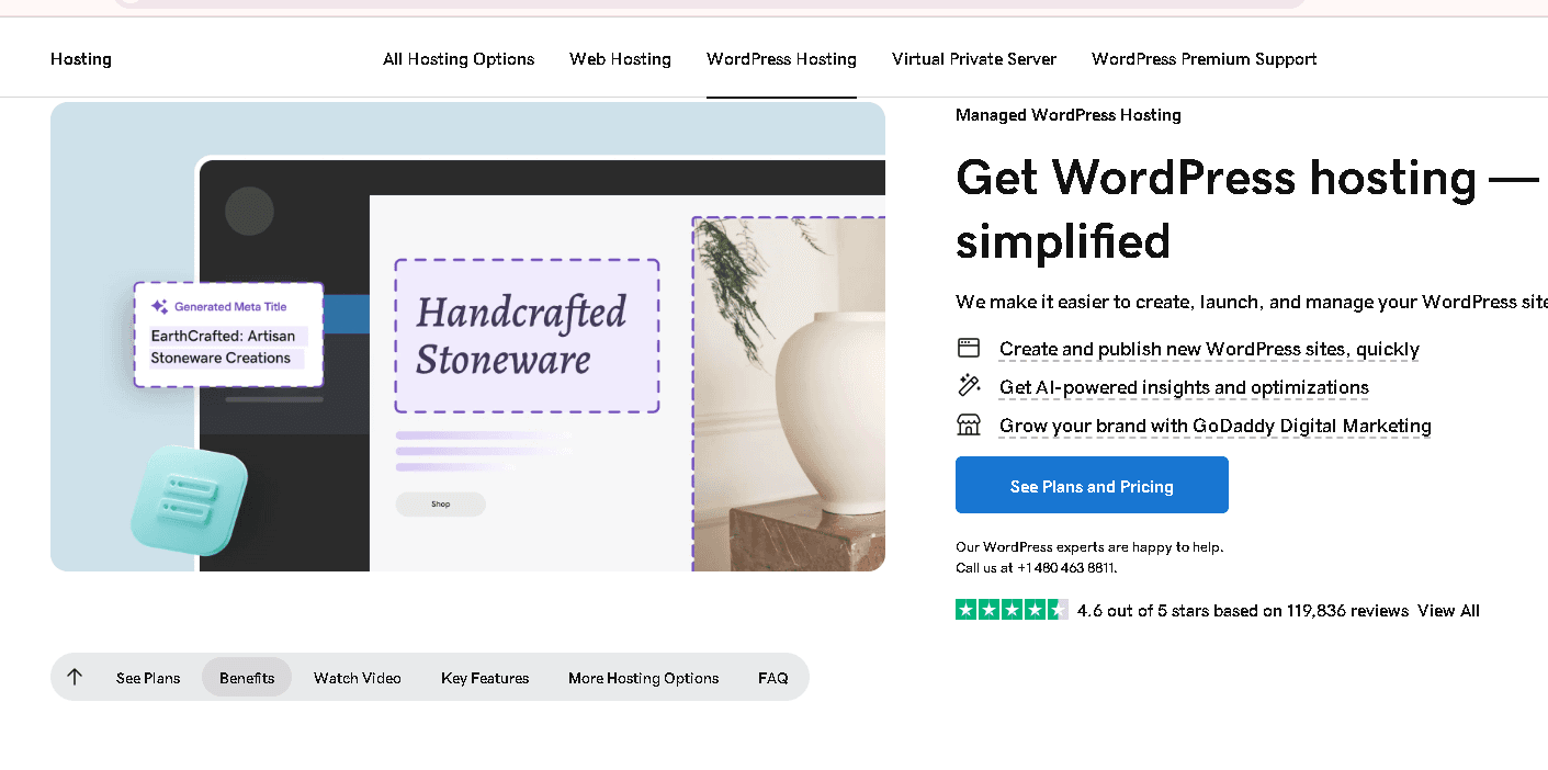 GoDaddy WordPress