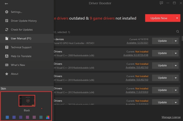 Use IObit Driver Booster