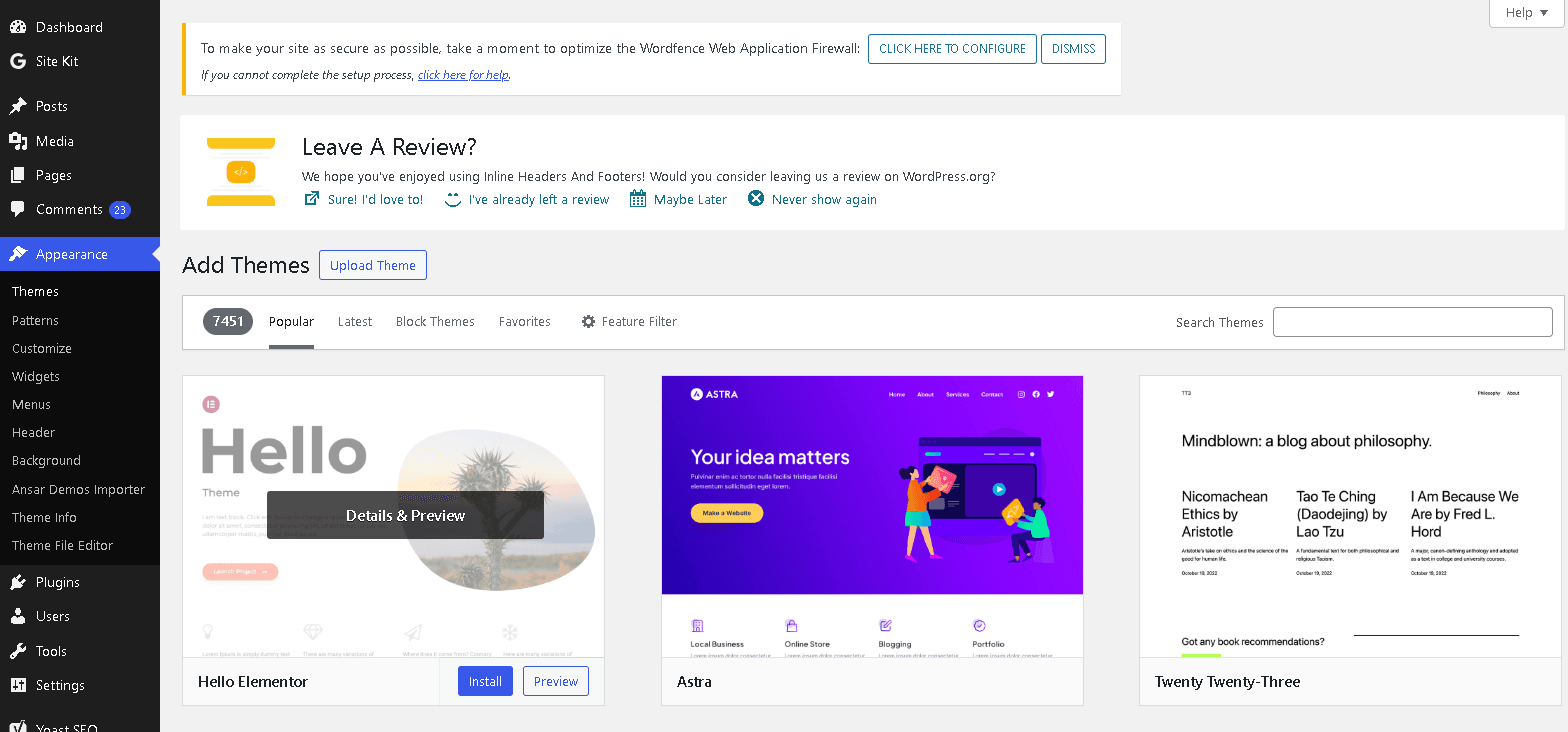 WordPress for Windows